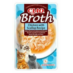 Mangime hama ciao brodo di pollo con capesante per gatti 40g