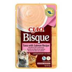 Mangime hama ciao bisque tonno con salmone ricetta per gatti 40g