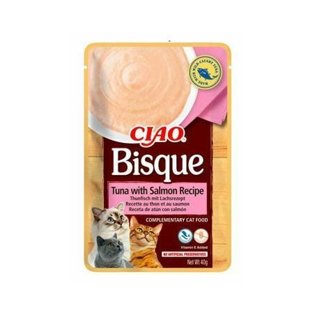 Mangime hama ciao bisque tonno con salmone ricetta per gatti 40g
