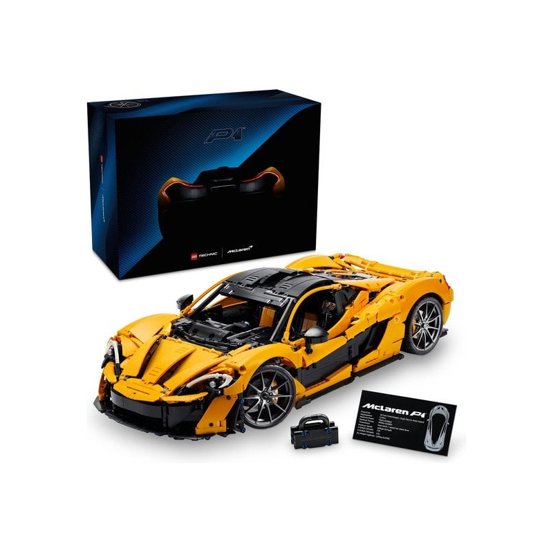 Lego technic hypercar mclaren p1 giallo/nero 3893z [42172]