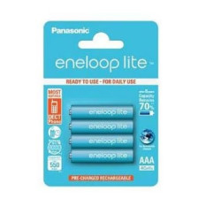 Batteria panasonic eneloop lite bk-4lcce/4be 550mah blu 4pz [azhamub30214427]