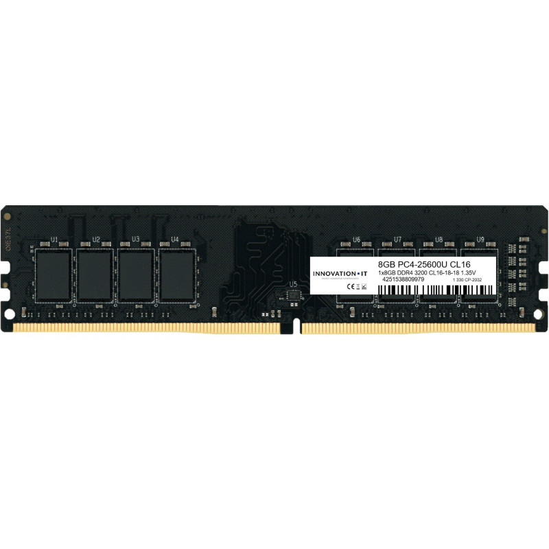 Ram dimm ddr4 8gb innovation it 3200mhz cl16 1.35v [inno8g3200s]