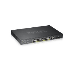 Switch zyxel gestito 24 porte gigabit ethernet 10/100/1000 nero [gs192024hpv2-eu0101f]