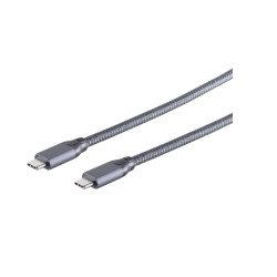 Cavo usb shiverpeaks s/conn usb-c a usb-c m/f 2m grigio [13-47030]