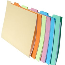 Cartella in cartone exacompta 6 pz. con tacca per cartelle sospese