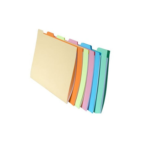 Cartella in cartone exacompta 6 pz. con tacca per cartelle sospese