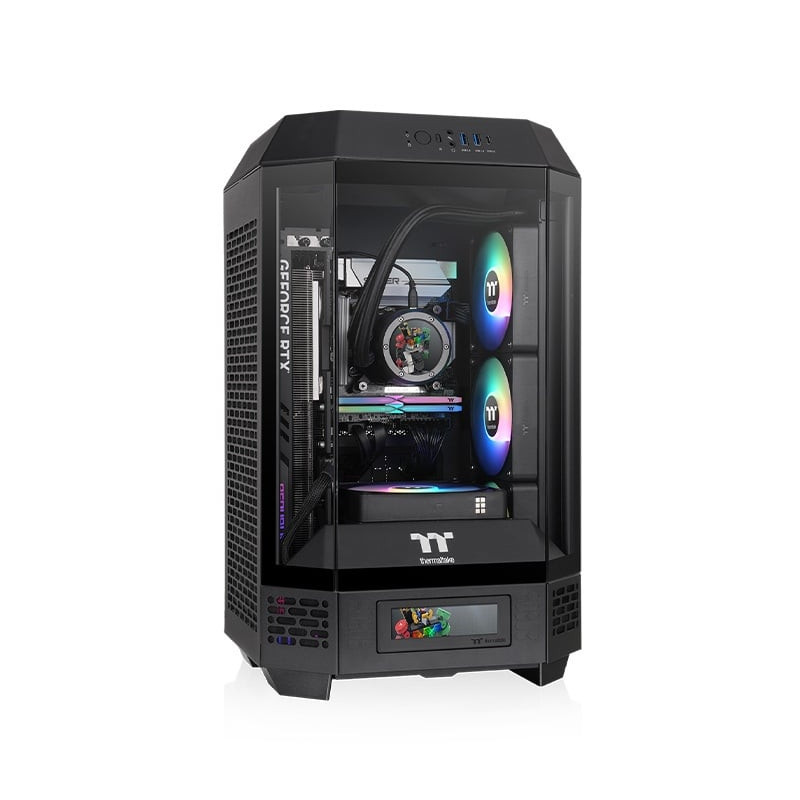 Case thermaltake the tower 250 (nero, tempered glass) [ca-1z9-00s1wn-00]