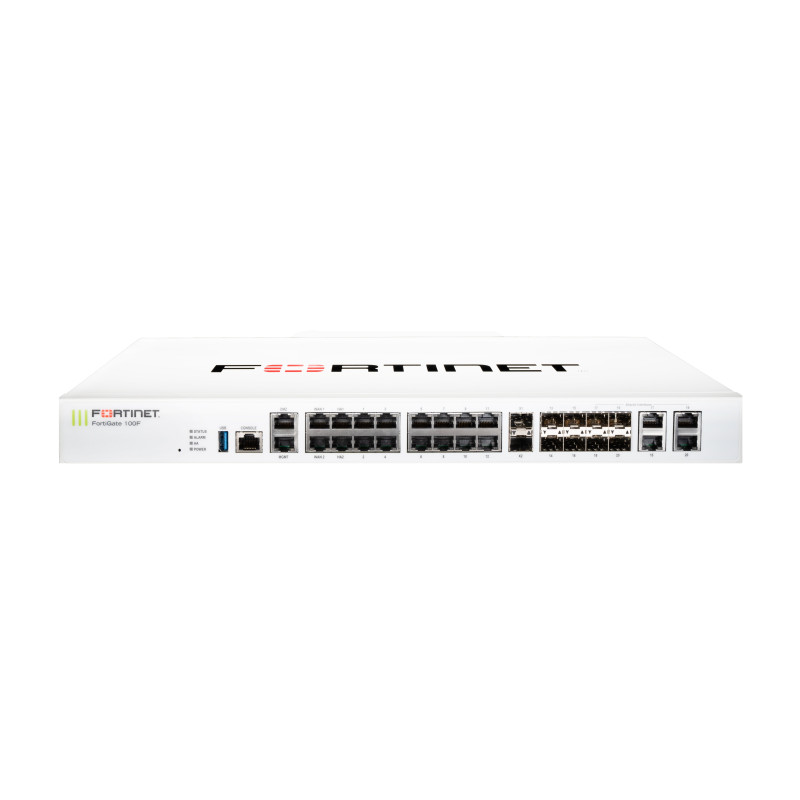 Firewall fortinet hardware fortigate-100f 24x7 porte ethernet