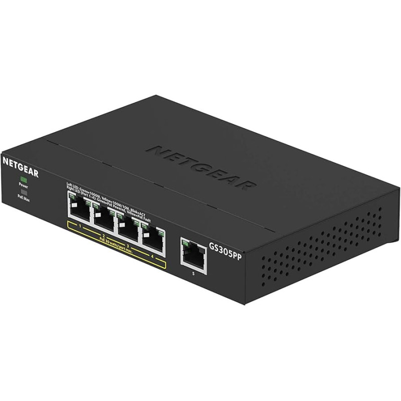 Switch netgear gs30 gigabit ethernet unmanaged plus [gs305pp-300eus]