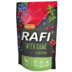 Mangime umido dolina noteci rafi game carne di cervo per cani adulti