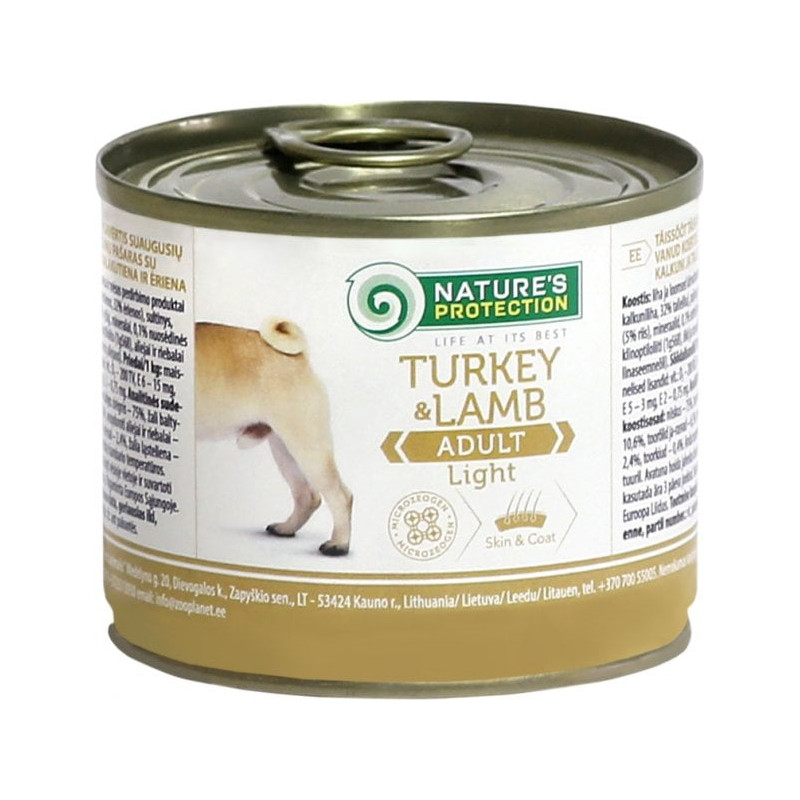 Cibo per cani nature's protection adult light turkey and lamb