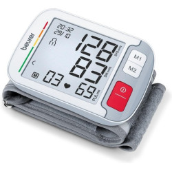 Sfigmomanometro da polso beurer bc 51 12.5-21cm bianco/grigio