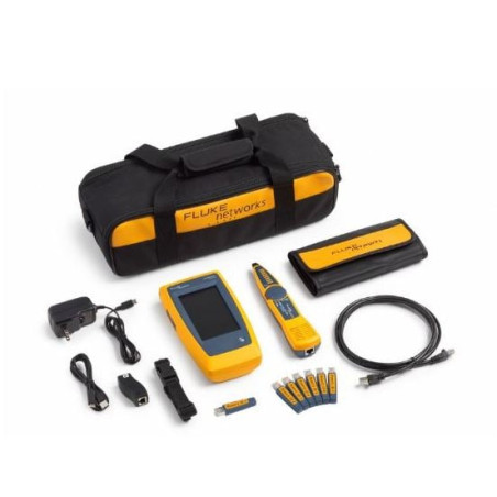 Kit tester di rete fluke networks per cavi e rete [liq-duo-kit-h6-eu]
