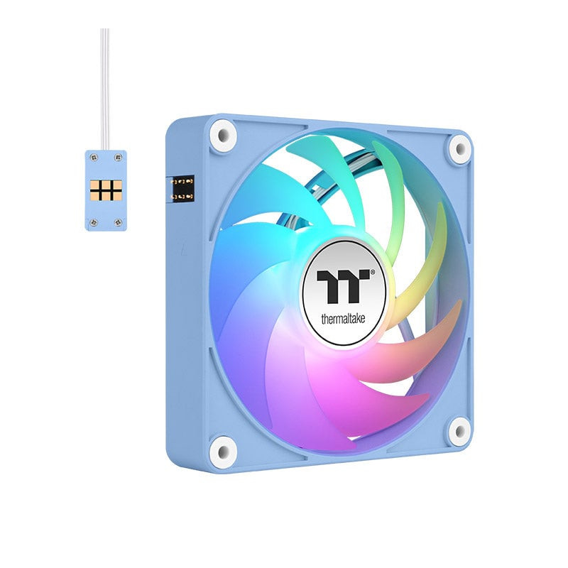 Ventole 140x140 thermaltake per pc ct140 ex argb sync 14cm blu 3pz