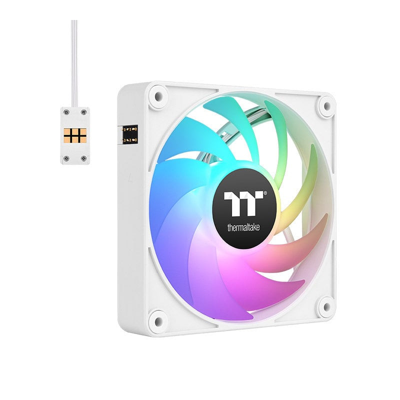 Ventole 140x140 thermaltake per pc ct140 ex argb sync 14cm bianco