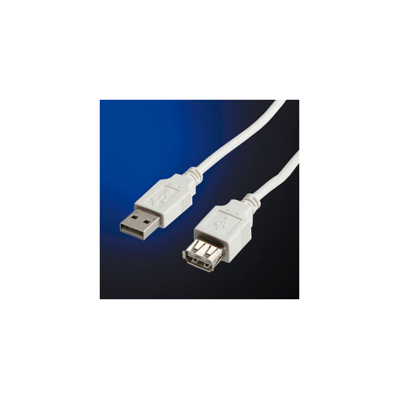 Cavo roline usb2.0 cable, a - a, m/f, 1.8m [s3112]
