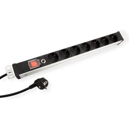 Multipresa secomp value 19" 1u con interruttore e 7 prese 1.8m