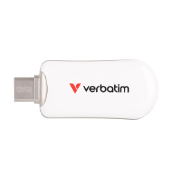 Pen drive 128gb verbatim plectra usb-c 3.2 bianco [30229]