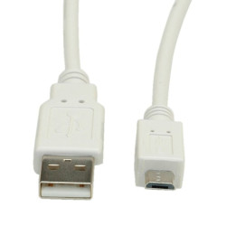 Cavo secomp usb2.0 value a - micro b m/m 1.8m bianco [11.99.8752]