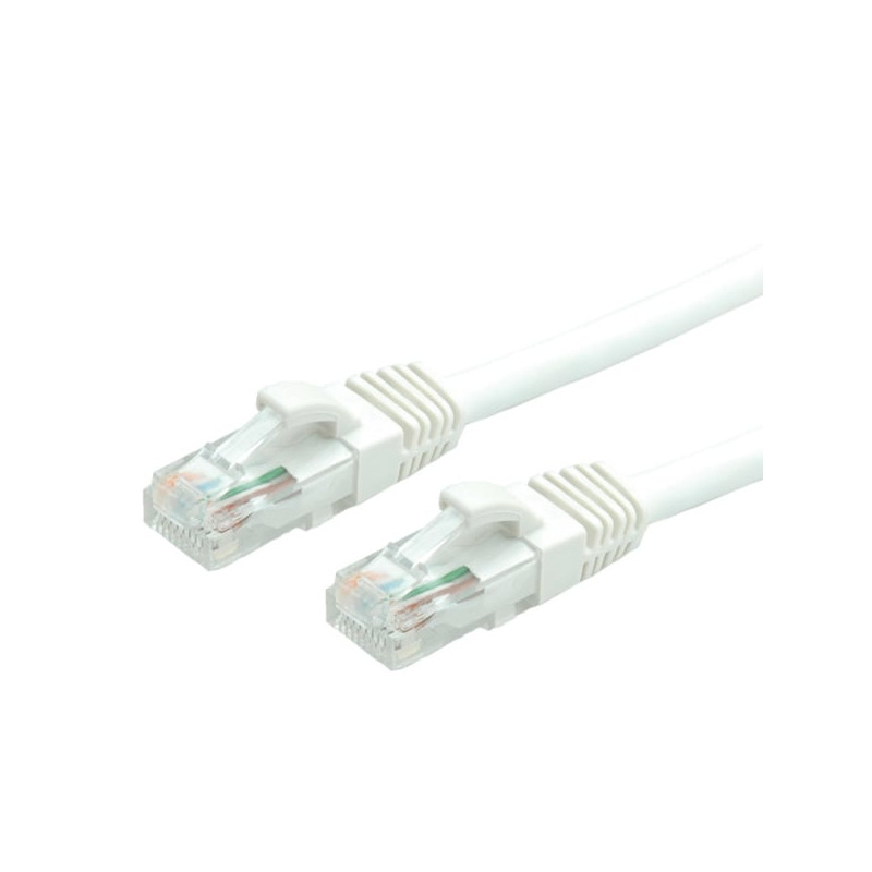 Cavo di rete secomp patchcord value cat.6/classe e 0.5m bianco [21.99.1026]
