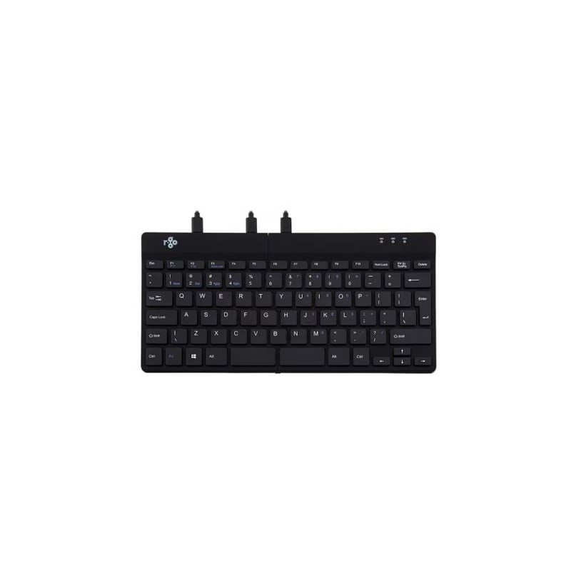 Tastiera ergonomica r-go split senza filo bluetooth qwerty nero