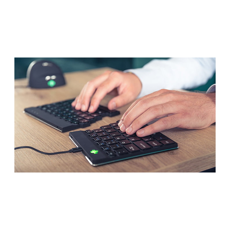 tastiera ergonomica r-go tools cablato usb tipo a qwerty nero