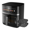 Friggitrice ad aria cecotec duoheat 8000 ad aria 8l/2200w/nero