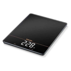 Bilancia cucina beurer ks34 l.e. 26.3x2x20cm carico 1g a 15kg nero/bronzo