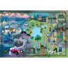 Puzzle clementoni disney mappa della storia: 101 dalmati 69x50cm