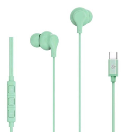 Auricolari celly usb-c stereo wired con filo verde [up1600typecgn]