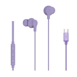 Auricolari celly usb-c stereo wired con filo viola [up1600typecvl]