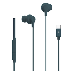 Auricolari celly usb-c stereo wired con filo blu [up1600typecbl]