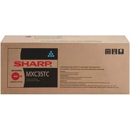 Toner sharp per mx-c357f 6000pg ciano 1pz [mxc35tc]