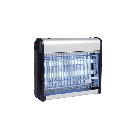 Zanzariera cfg zanza zap 20 led fulmina insetti 21w nero/grigio [ez004]