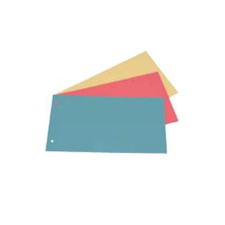 Divisori cartotecnica del garda 200 pz. manilla 200gr 125x230mm giallo