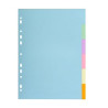 Divisori exacompta 1606e pastel a4 neutri 6 tasti in cartoncino riciclato