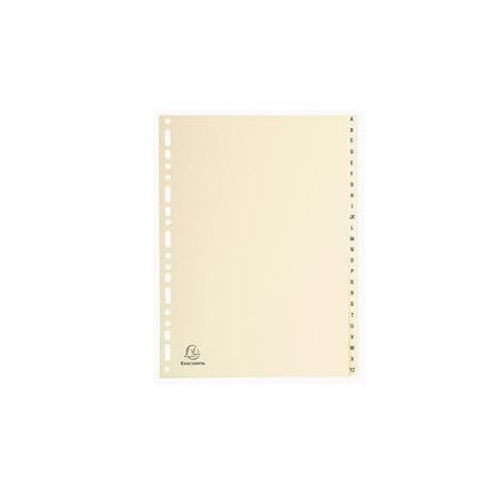 Divisori exacompta 1124e 24 tasti a-z tipo pelle in cartoncino