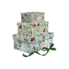 Set scatole regalo pigna nature flowers con nastro dimensioni assortite
