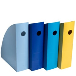 Set portariviste exacompta mag-cube bee blue 4pz assortiti [18202setd]