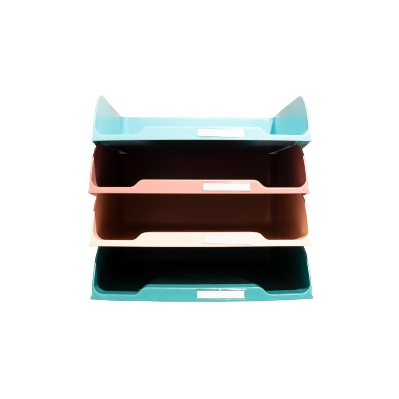 Set vaschette portacorrispondenza exacompta skandi 4pz assortiti