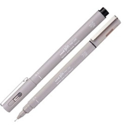 Pin fineliner uni mitsubishi punta 0.1mm grigio chiaro [m pin101