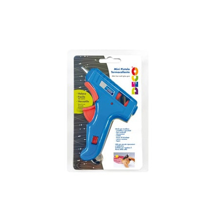 Pistola deco mini easy per colla a caldo 20w blu [12557]