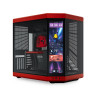 Case hyte y70 touch infinite (nero/rosso, tempered glass x2) [cs-hyte-y70tti-rb]