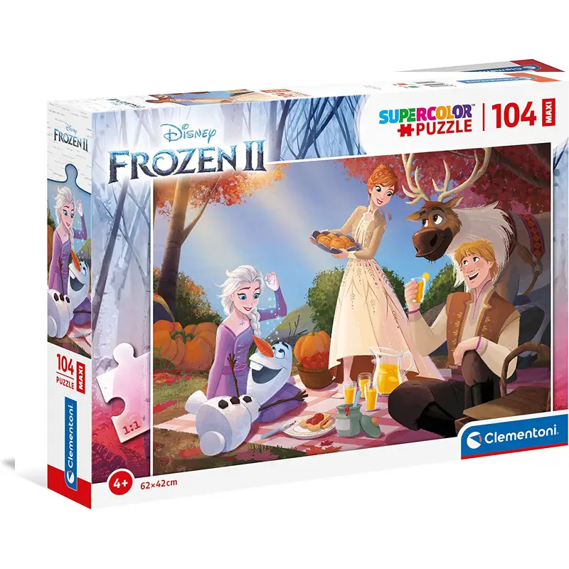 Puzzle clementoni disney frozen 2 maxi 104pz 62x42cm multicolore