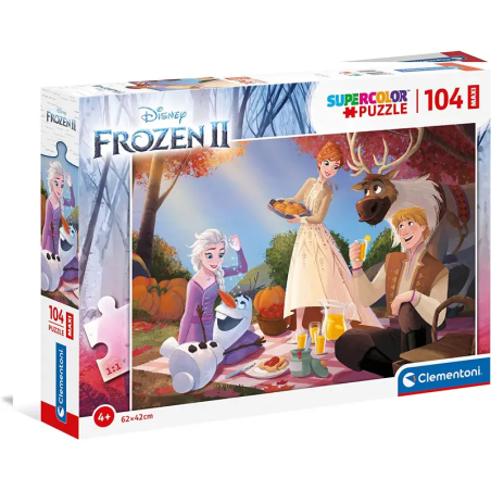 Puzzle clementoni disney frozen 2 maxi 104pz 62x42cm multicolore