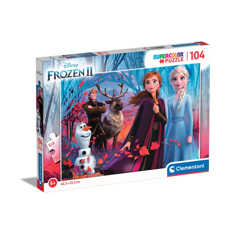 Puzzle clementoni 27274 disney frozen 2 super 104pz 48.5x33.5cm multicolore