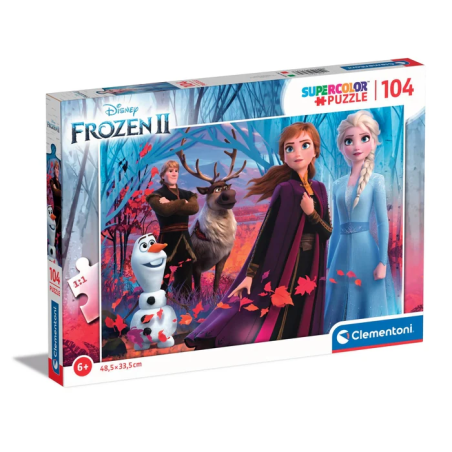 Puzzle clementoni 27274 disney frozen 2 super 104pz 48.5x33.5cm multicolore