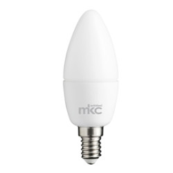 Lampadina led mkc candela 5.5w e14 4000k luce bianca naturale bianco