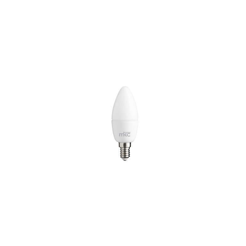 Lampadina led mkc candela 5.5w e14 4000k luce bianca naturale bianco