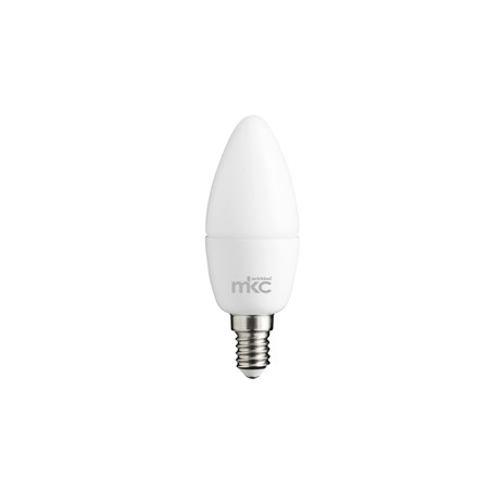 Lampadina led mkc candela 5.5w e14 4000k luce bianca naturale bianco